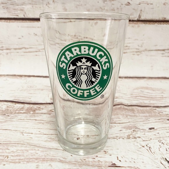 Starbucks Other Starbucks Logo Clear Drinking Pint Glass Poshmark